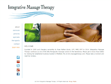 Tablet Screenshot of integrativemassagegroup.com